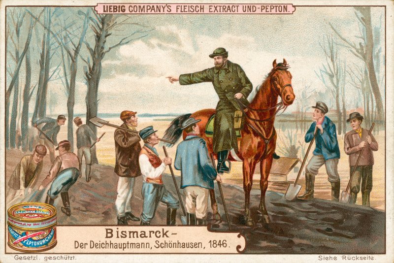 Bismarck, Liebig-kort, tidlig på 1900-tallet (kromo) av European School