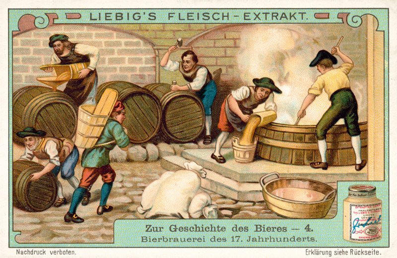 Bryggeri fra 1600-tallet (chromolitho) av European School