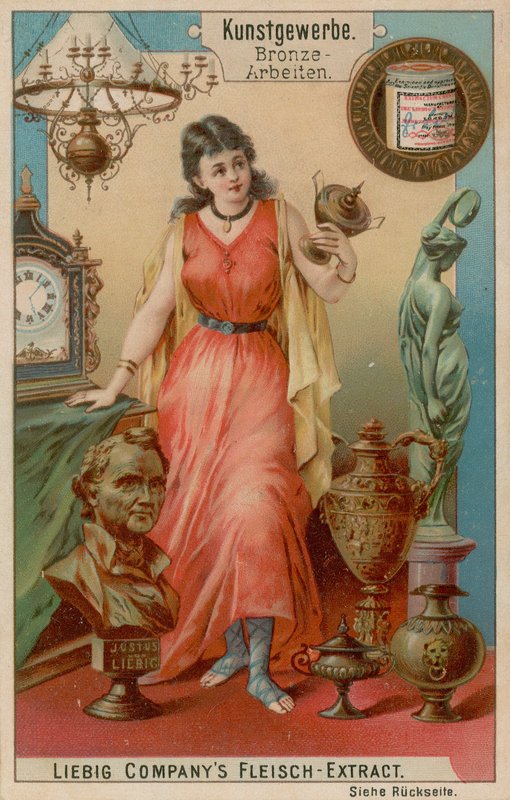Bronseverk (chromolitho) av European School