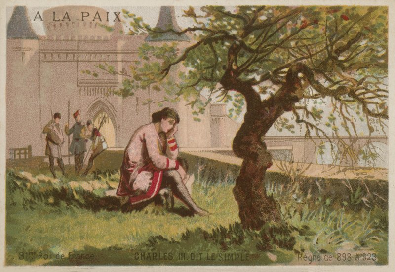 Karl den enkle, konge av Vest-Francia av European School
