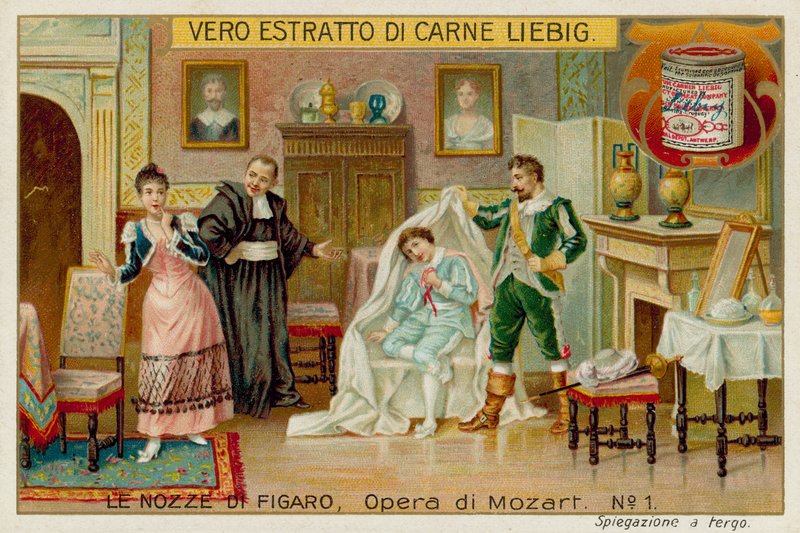 Cherubino, greven, Susannah og Basilio av European School