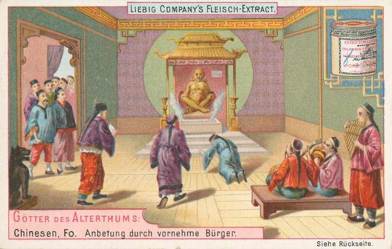 Kina, Fo, Liebig-kort, tidlig på 1900-tallet (kromo) av European School
