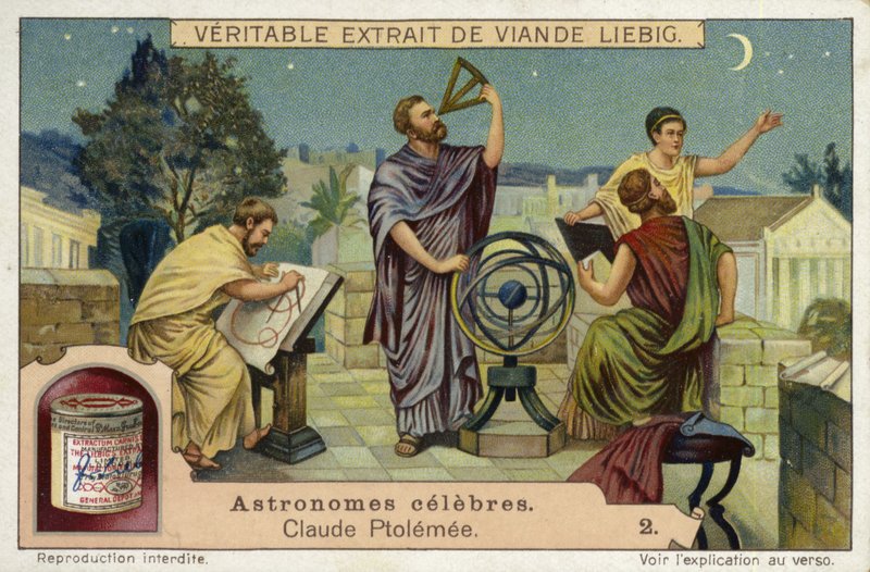 Claudius Ptolemaios , gresk-romersk astronom og matematiker og geograf av European School