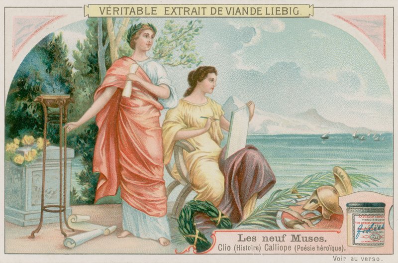 Clio (historie) og Calliope (heroisk poesi) av European School