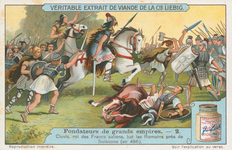 Clovis, Liebig-kort, tidlig på 1900-tallet (kromo) av European School