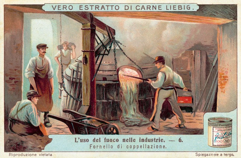 Cupellasjonsovn (chromolitho) av European School