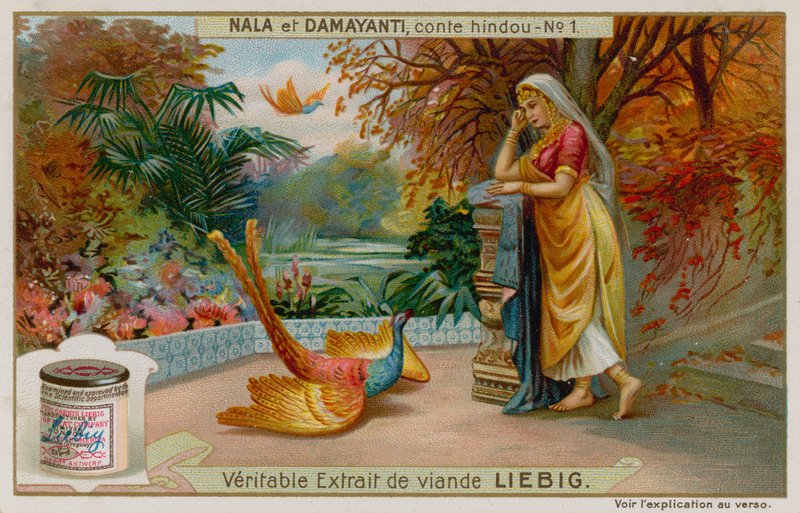 Damayanti lærer om Nalas-dyden fra en gylden svane av European School