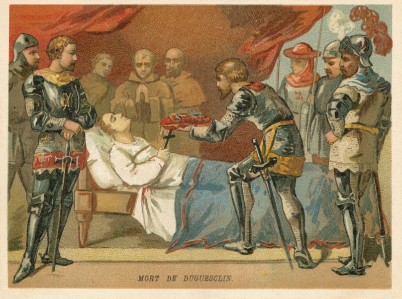 Bertrand du Guesclin, fransk militærsjef, døde i 1380 av European School