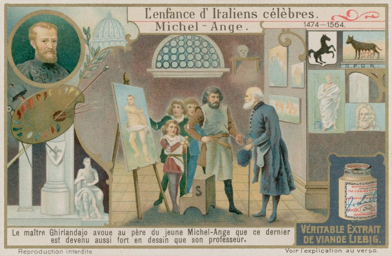 Domenico Ghirlandaio ser på Michaelangelos arbeid av European School