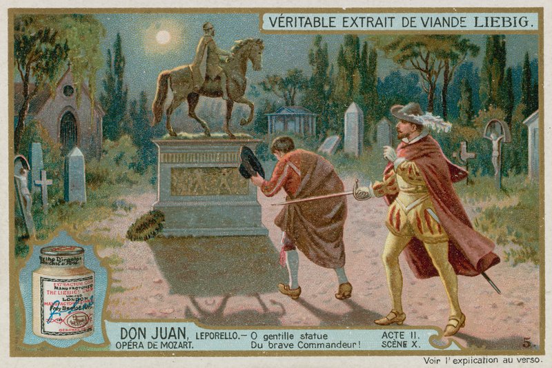 Don Giovanni inviterer statuen av Commendatore til middag av European School