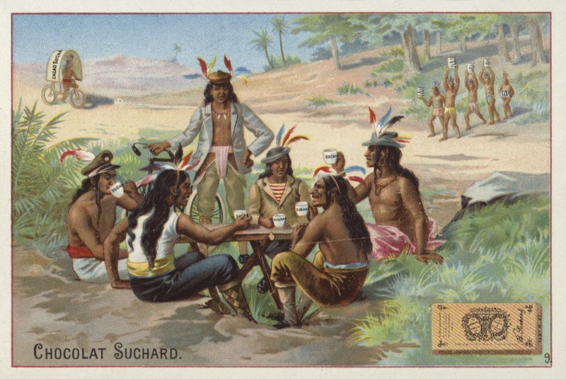 Drikker Suchard-sjokolade av European School