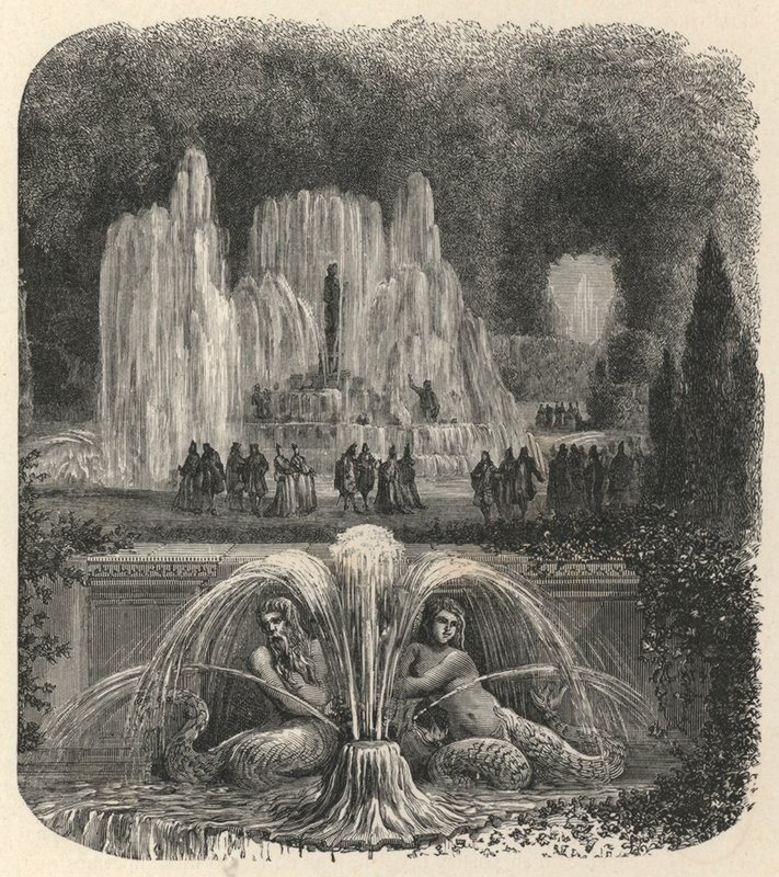 Waters of Versailles (gravering) av European School