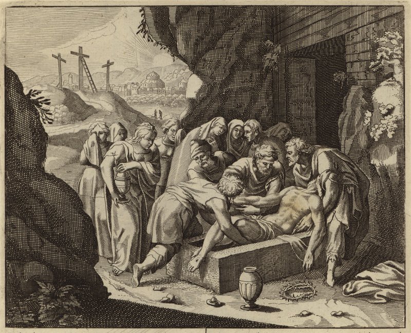 Jesu Kristi begravelse (gravering) av European School