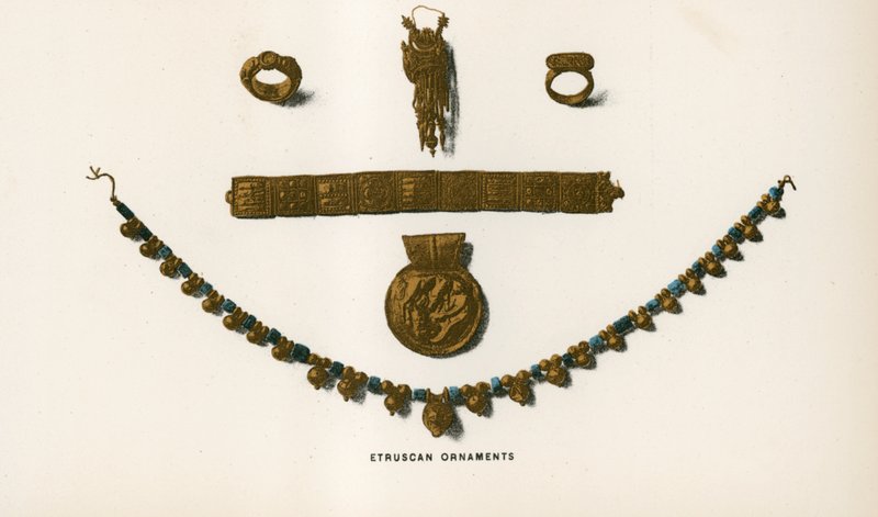 Etruskiske ornamenter av European School