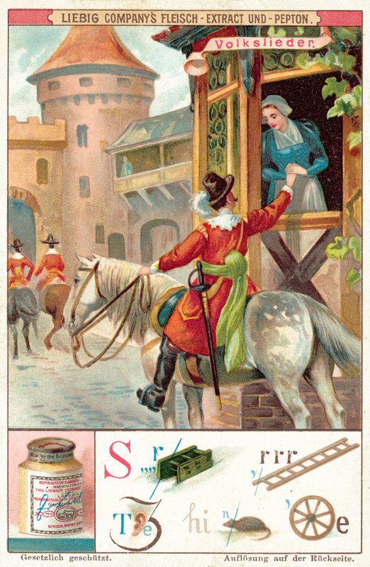 Folkesang (chromolitho) av European School