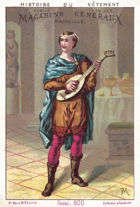 Frank, ca 800 e.Kr. (farge litho) av European School