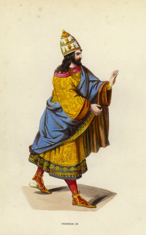 Frederic III (farget gravering) av European School