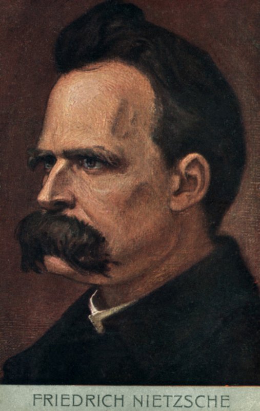 Friedrich Nietzsche (fargelitografi) av European School