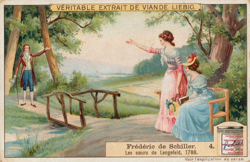 Friedrich Schiller, Liebig-kort, tidlig på 1900-tallet (kromo) av European School