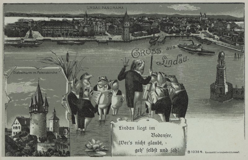 Froskekonsert på Lindau (litografi) av European School