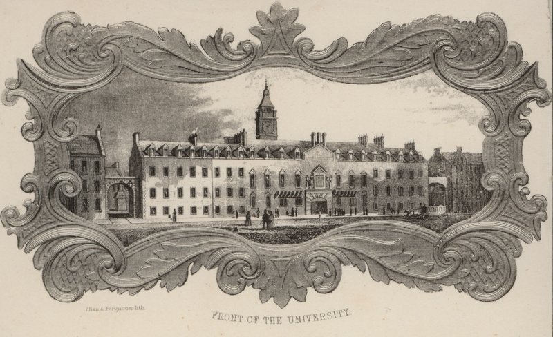 Foran universitetet, Glasgow, Skottland av European School
