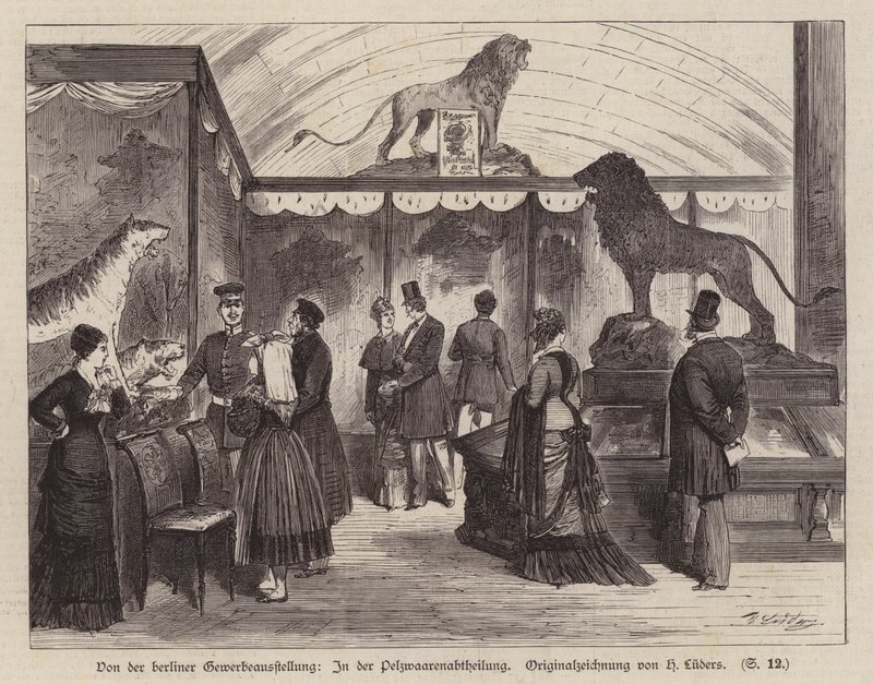 Pelsvareseksjon på Berlin Exhibition of Trade And Industry, Tyskland av European School