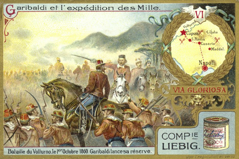 Garibaldi forplikter sine reserver, slaget ved Volturnus, Italia, 1. oktober 1860 av European School