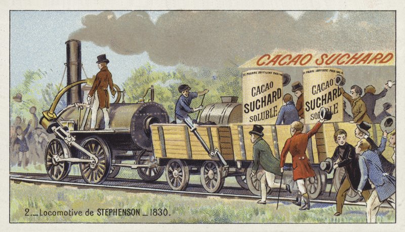 George Stephensons lokomotiv Rocket, 1830 av European School