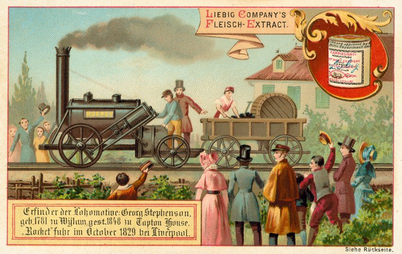 George Stephensons damplokomotiv Rocket, Liverpool av European School