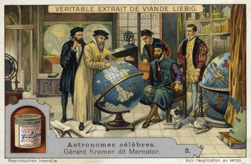 Gerardus Mercator , flamsk kartograf og matematiker av European School