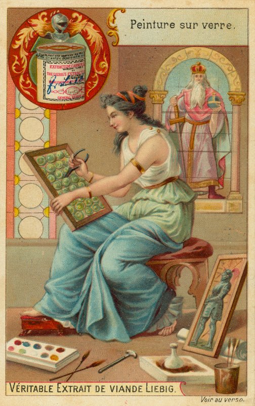 Glassmaling av European School