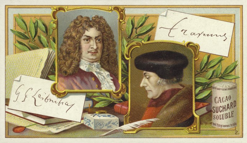 Gottfried Wilhelm Leibniz og Desiderius Erasmus av European School