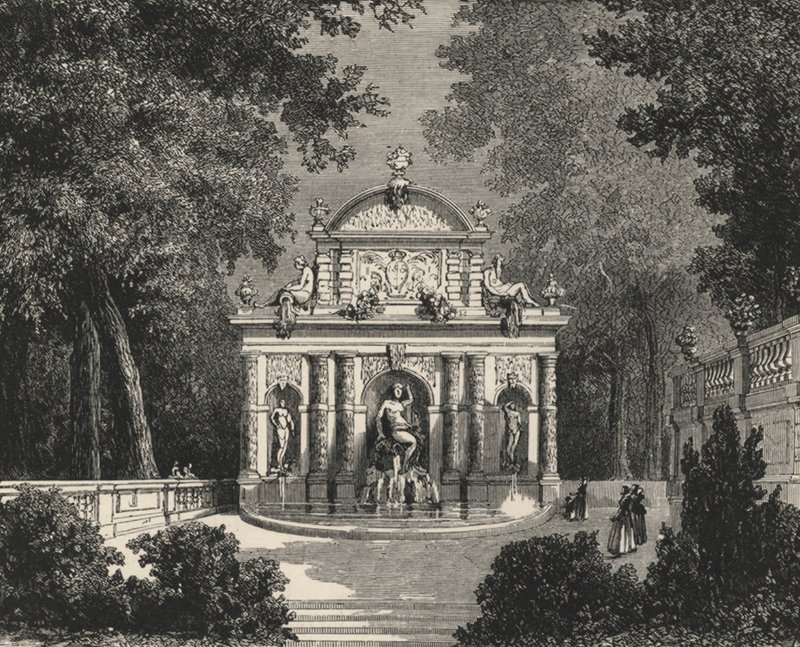 Grotte de Marie de Medicis au Luxembourg (gravering) av European School