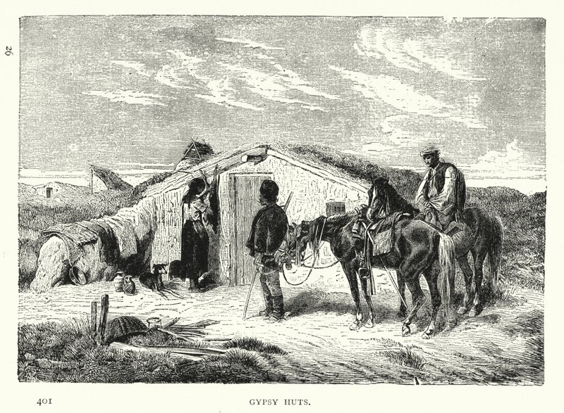 Gypsy Huts (gravering) av European School