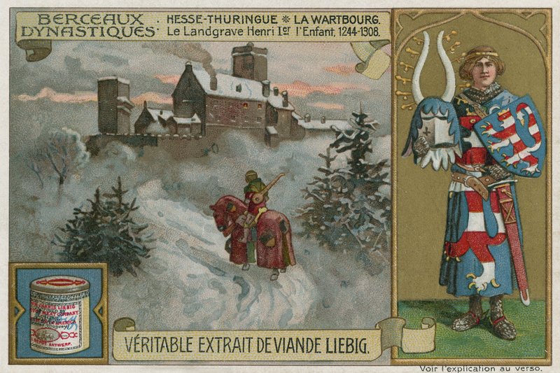 Hessen-Thuringia: Wartburg og Landgrave Henry I, the Child av European School
