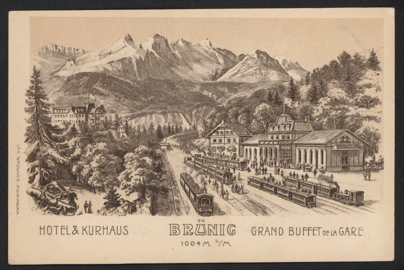 Hotel Trade Card (gravering) av European School