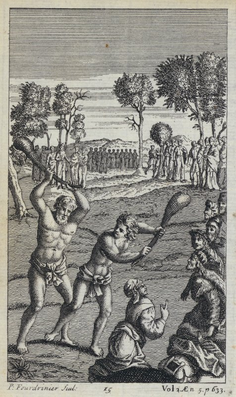 Illustrasjon for John Drydens oversettelse av Virgils Aeneid (gravering) av European School