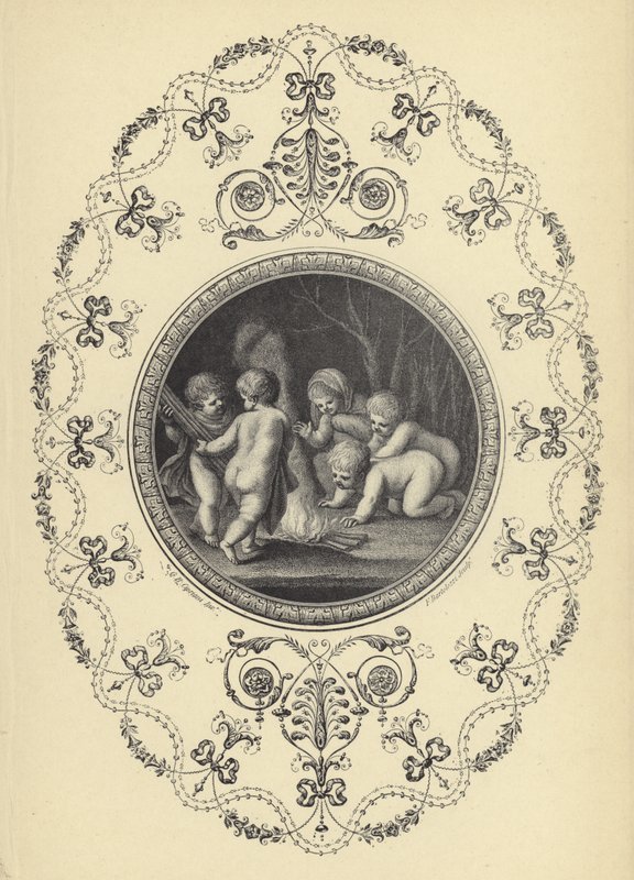 Illustrasjon fra Michael Angelo Pergolesis Book of Ornaments (gravering) av European School