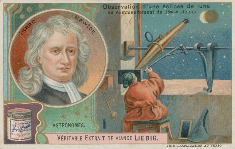 Isaac Newton og en måneformørkelse av European School