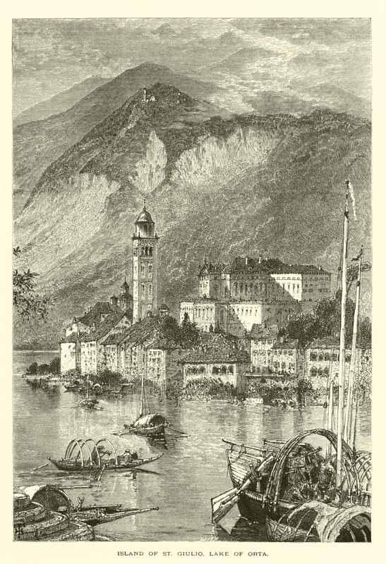 Øya St Giulio, Ortasjøen (gravering) av European School