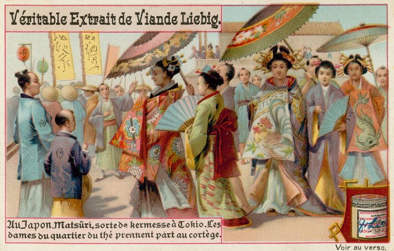 Japanske kvinner på Matsuri av European School