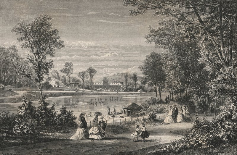 Jardin D'Acclimatation, Bois De Boulogne (gravering) av European School
