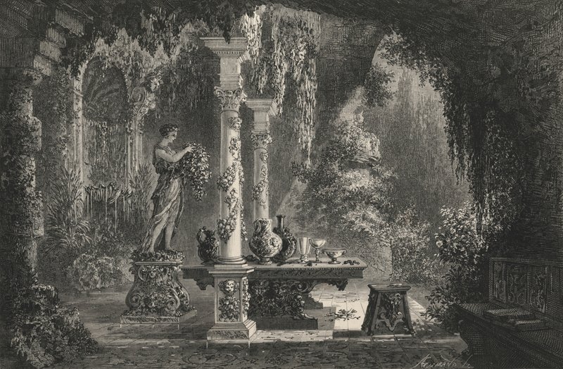 Delectable Garden av Bernard Palissy (gravering) av European School