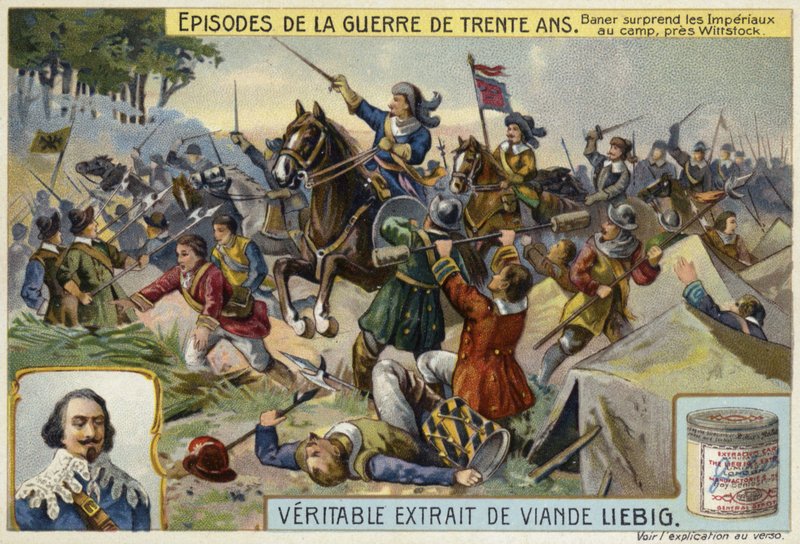 Johan Baner overrasker hæren til Det hellige romerske rike i leir, nær Wittstock, Tyskland, 1636 av European School
