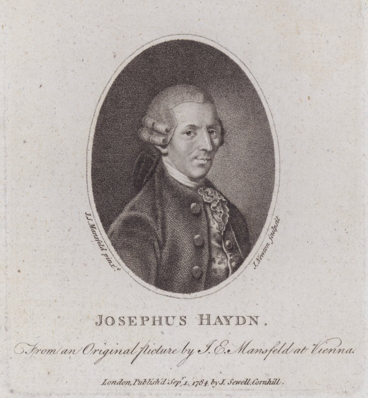 Joseph Haydn , østerriksk komponist (gravering) av European School