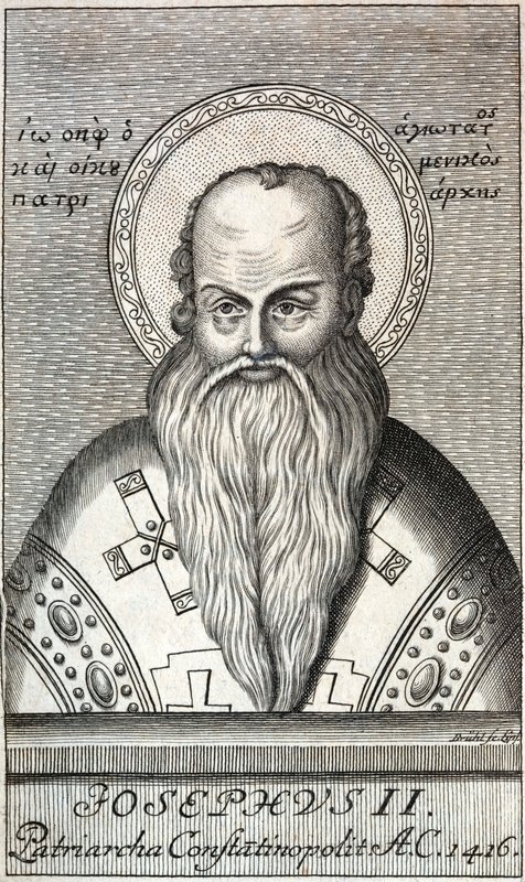 Joseph II, patriark av Konstantinopel (gravering) av European School