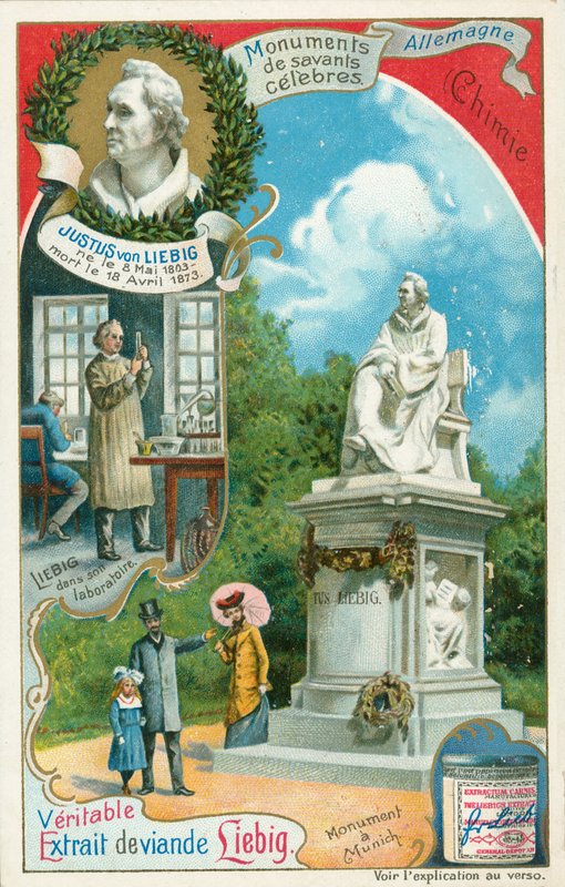 Justus von Liebig, Liebig-kort, tidlig på 1900-tallet (kromografi) av European School
