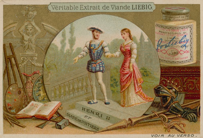Kong Henri II og Diane de Poitiers av European School