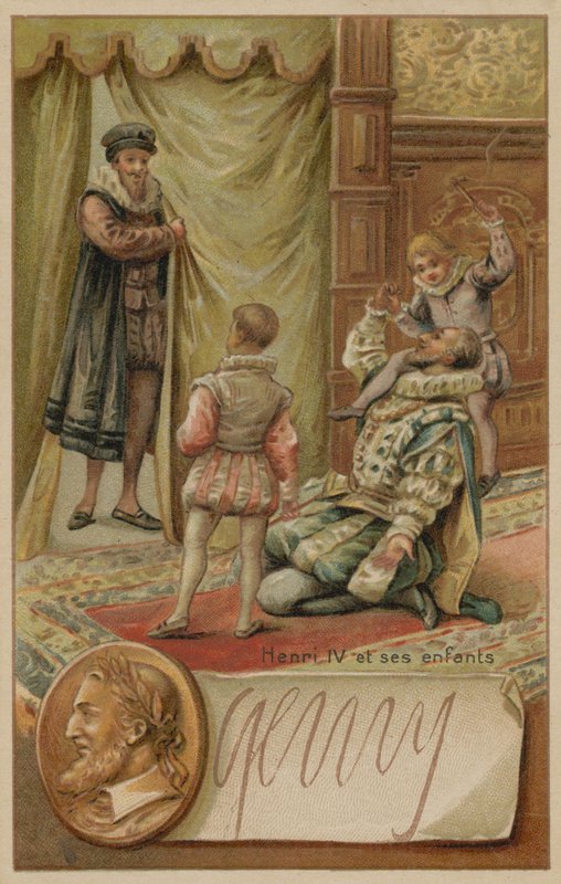 Kong Henry IV av Frankrike med barna sine av European School