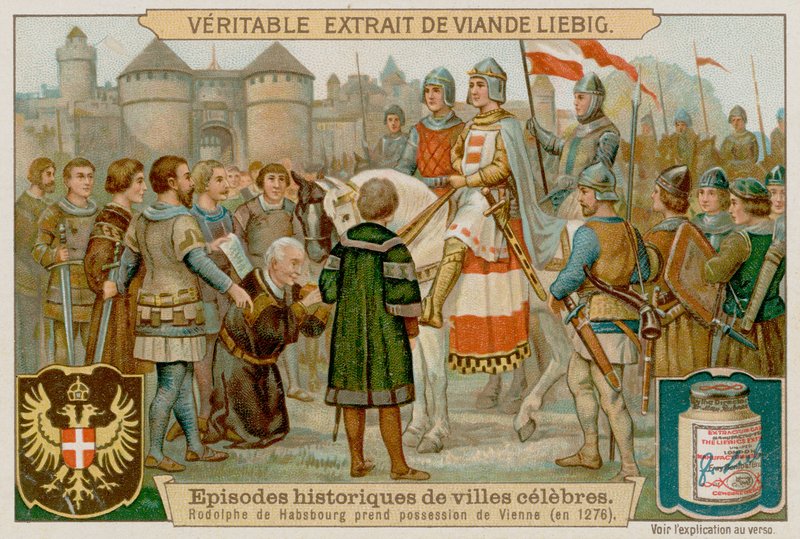 Kong Rudolf I går inn i Wien i 1276 av European School